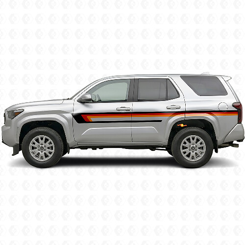 Adesivo Vinile a Strisce Triple per Porta Toyota 4Runner 2024+ 1