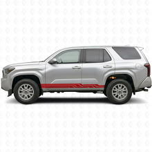 Adesivo in vinile con strisce intrecciate per pannello sottoporta Toyota 4Runner 2024+ 3