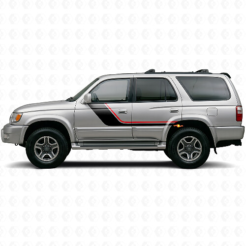 Kit adesivi laterali a doppia striscia per Toyota 4Runner 1995-2002 1