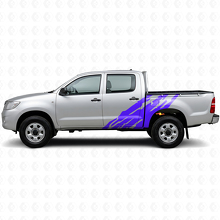 Adesivo Vinilico Laterale con Grafica Spruzzi di Fango per Toyota Hilux 2004-2015 2
