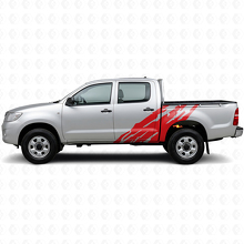 Adesivo Vinilico Laterale con Grafica Spruzzi di Fango per Toyota Hilux 2004-2015 3