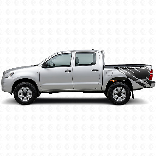 Adesivo in Vinile Grafica Spruzzi di Fango Laterale Posteriore per Toyota Hilux 2004-2015 1