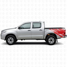 Adesivo in Vinile Grafica Spruzzi di Fango Laterale Posteriore per Toyota Hilux 2004-2015 3