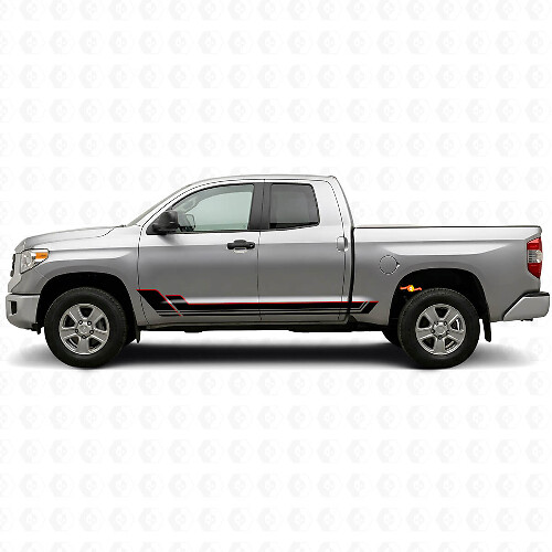 Kit di Adesivi in Vinile con Doppie Strisce per Minigonne Toyota Tundra 2007-2021
