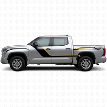 Kit di Adesivi in Vinile con Strisce Gemelle per Porte e Lati Posteriori per Toyota Tundra 2022+ 2