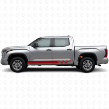 Adesivo in Vinile a Strisce a Scacchi per Minigonne Toyota Tundra 2022+ 3