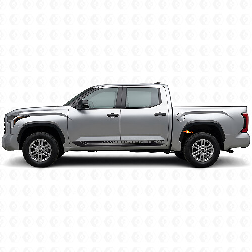 Adesivo in Vinile con Strisce Curve a Scacchi per Minigonne Toyota Tundra 2022+ 1
