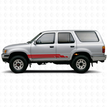 Kit Adesivi in Vinile con Strisce Curve per Modanature Laterali Toyota 4Runner 1989-1995 3
