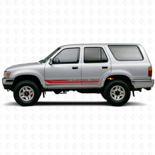 Adesivo in vinile con strisce curve a scacchi per modanature Toyota 4Runner 1989-1995 3