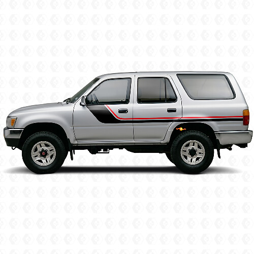 Kit Adesivi Laterali a Strisce Gemelle per Toyota 4Runner 1989-1995