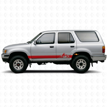 Kit Adesivi in Vinile con Strisce Stile Montagne per Battitacco Toyota 4Runner 1989-1995 3