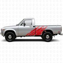 Adesivo Vinilico Grafica Spruzzi di Fango Laterale per Toyota Hilux 1978-1983 3