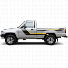 Kit di adesivi in vinile con doppie strisce per porta e fianco posteriore per Toyota Hilux 1983-1988 2