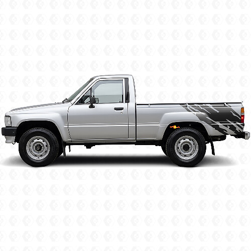 Adesivo Vinile Grafica di Spruzzi di Fango Laterale Posteriore per Toyota Hilux 1983-1988 1