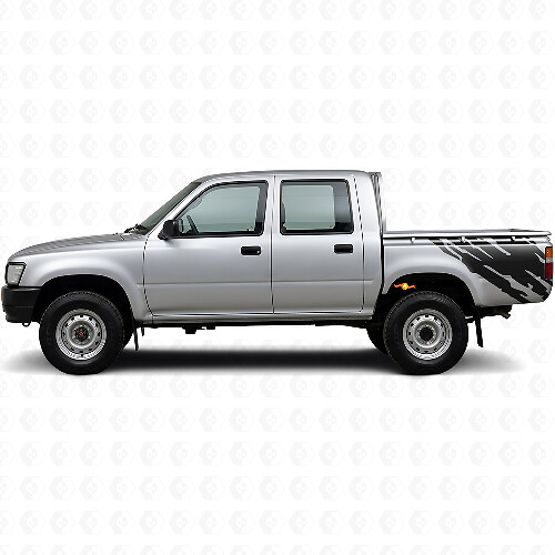 Adesivo Vinilico Grafico Spruzzi di Fango Laterale Posteriore per Toyota Hilux 1988-1997 1