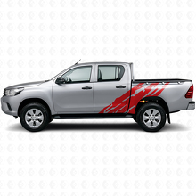 Adesivo laterale in vinile con grafica schizzi di fango per Toyota Hilux 2015+ 3