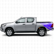 Adesivo vinile grafico schizzi di fango laterale posteriore per Toyota Hilux 2015+ 2