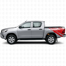 Adesivo vinile grafico schizzi di fango laterale posteriore per Toyota Hilux 2015+ 3
