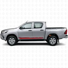 Adesivo in Vinile a Strisce Curve a Scacchi per Minigonne Toyota Hilux 2015+ 3