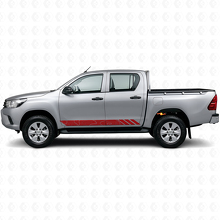 Adesivo Vinilico a Strisce Stile Topografico per Porte Toyota Hilux 2015+ 3