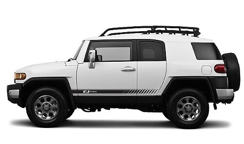 Kit Adesivi Vinile Strisce Laterali Stile Racing per Toyota FJ Cruiser