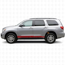 Adesivo in Vinile con Strisce Intrecciate per Soglia Porta Toyota Sequoia 2007-2022 3