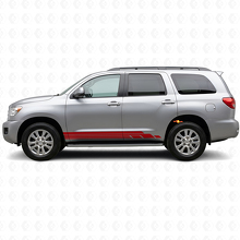 Kit di Adesivi in Vinile a Strisce Curve per Modanatura Laterale Toyota Sequoia 2007-2022 3