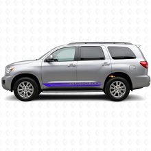 Adesivo in Vinile a Strisce Curve a Scacchi per Battitacco Toyota Sequoia 2007-2022 2