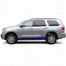 Adesivo in Vinile a Strisce Sottili con Montagne per Minigonna Toyota Sequoia 2007-2022 2