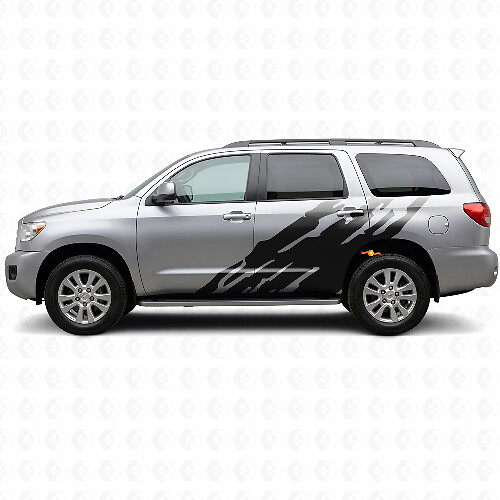 Adesivo Laterale in Vinile con Grafica Spruzzi di Fango per Toyota Sequoia 2007-2022 1