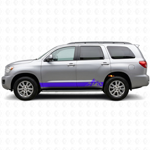 Kit di Adesivi in Vinile con Strisce in Stile Montagna per Minigonne Toyota Sequoia 2007-2022 2