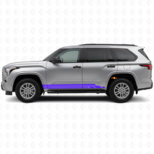 Kit Adesivo in Vinile con Strisce Curve per Sottoporta Toyota Sequoia 2022+ 2
