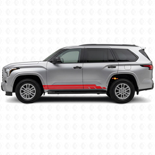 Kit Adesivo in Vinile con Strisce Curve per Sottoporta Toyota Sequoia 2022+ 3