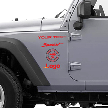 Adesivo in Vinile Squadra di Risposta all'Invasione Zombie per Jeep Wrangler Rubicon 2