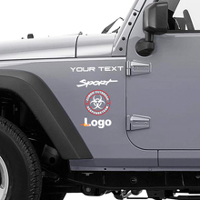 Adesivo in Vinile Squadra di Risposta all'Invasione Zombie per Jeep Wrangler Rubicon 3