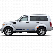 Adesivo in Vinile a Strisce Laterali a Scacchi per Dodge Nitro 2007-2011 2