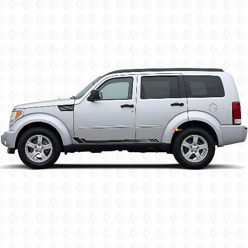 Adesivo Laterale a Strisce a Nido d'Ape per Dodge Nitro 2007-2011 1