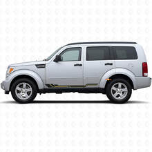 Adesivo in Vinile con Strisce Curve per Minigonne per Dodge Nitro 2007-2011 2