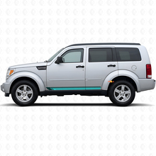 Adesivo in vinile laterale a strisce dritte vintage per Dodge Nitro 2007-2011 2