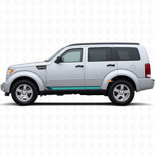 Adesivo in vinile laterale a strisce dritte vintage per Dodge Nitro 2007-2011_2