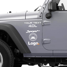 Kit adesivi in vinile Team di risposta a un'epidemia di zombie per Jeep Wrangler Rubicon_2