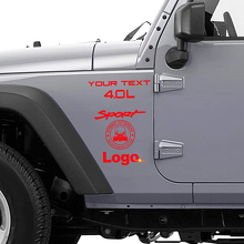 Kit adesivi in vinile Team di risposta a un'epidemia di zombie per Jeep Wrangler Rubicon_3