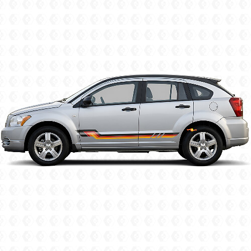 Adesivo in Vinile con Strisce Laterali Stile Vintage per Dodge Caliber 2007-2012 1