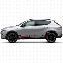 Adesivo in Vinile con Strisce Laterali a Bandiera a Scacchi per Dodge Hornet 2023+ 3