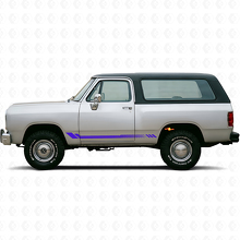 Adesivo Laterale a Strisce Nido d'Ape per Dodge Ramcharger 1974-1993 2
