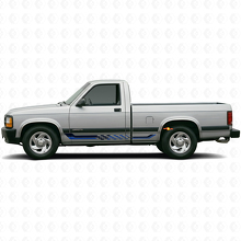 Adesivo in Vinile con Strisce Laterali a Scacchi per Dodge Dakota 1987-1996 2