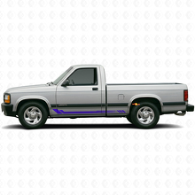 Adesivo laterale in vinile a strisce a nido d’ape per Dodge Dakota 1987-1996 2