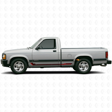 Adesivo in Vinile a Strisce Laterali Stile Racing per Dodge Dakota 1987-1996 3