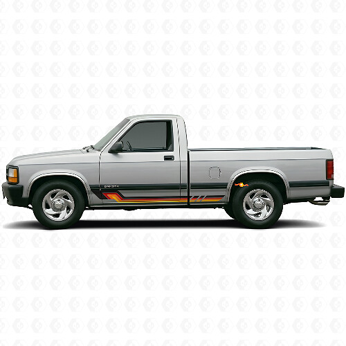 Adesivo in Vinile con Strisce Laterali in Stile Vintage per Dodge Dakota 1987-1996