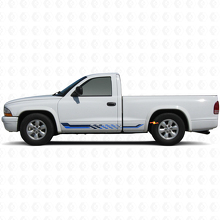 Adesivo in Vinile con Strisce Laterali a Bandiera a Scacchi per Dodge Dakota 1997-2004 2